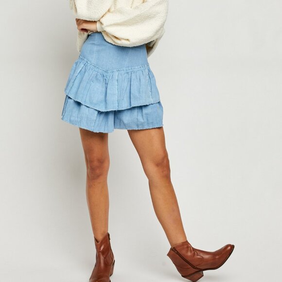 Free People Dresses & Skirts - Free People Ruffles in the Sand Skirt